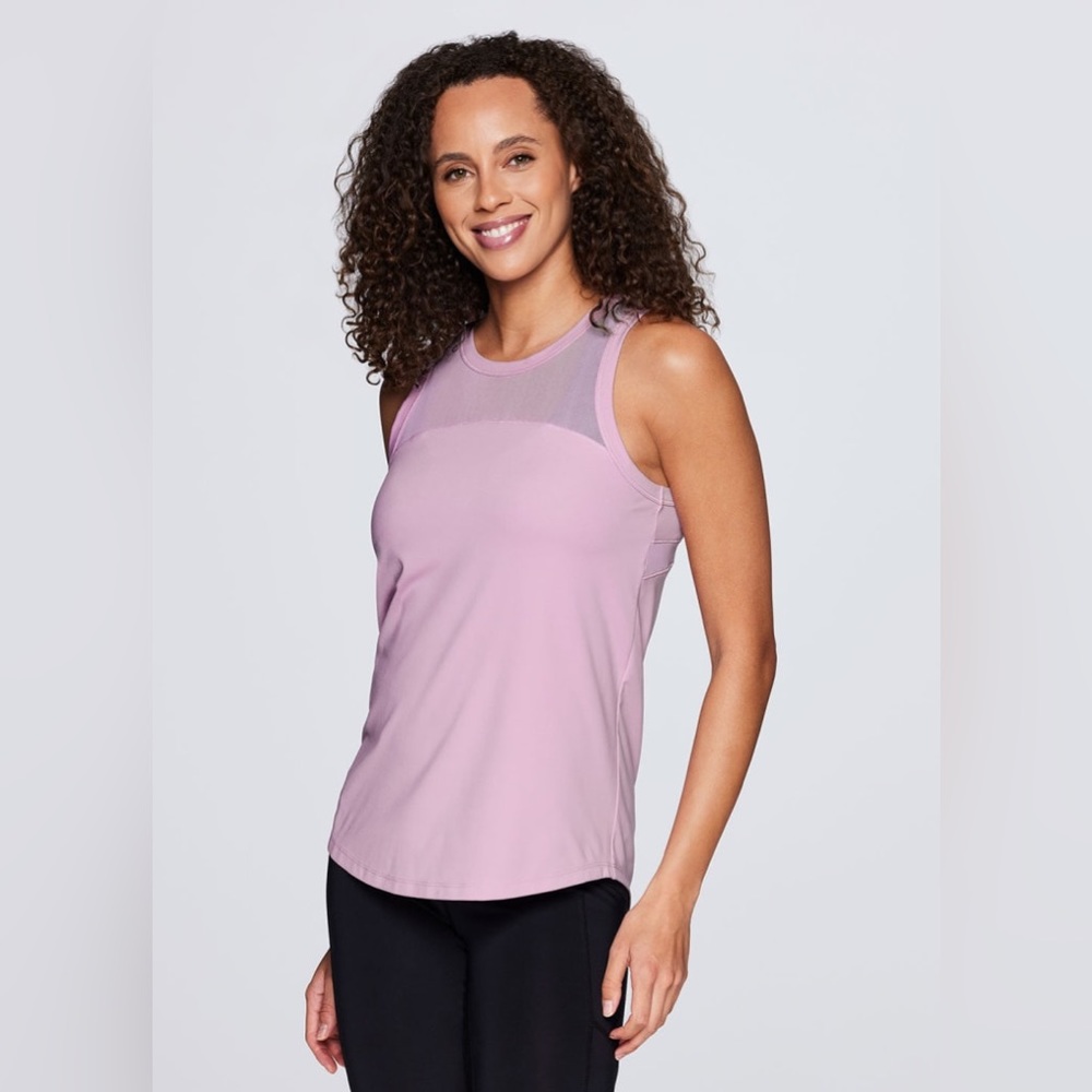 RBX- Live Life Active /Super Soft Easy Breezy Tank Color:Light Purple /Size M - Picture 2 of 7